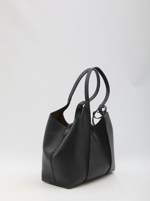 T Timeless Leather Small Tote Bag