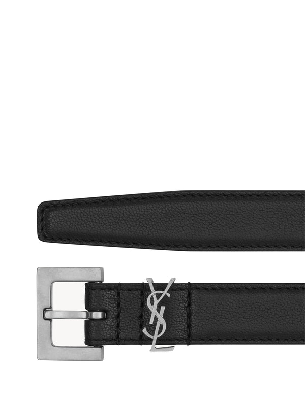 Cassandra Logo Leather Belt