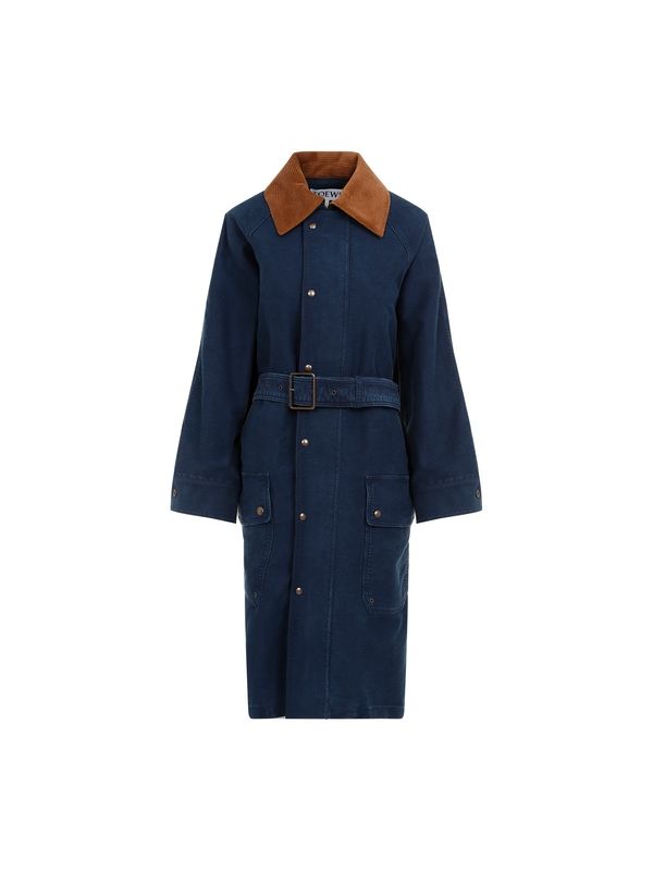 LOEWE - Back Logo Patch Belt Coat - Jente