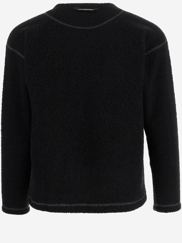 Jq Chest Pocket Crewneck Wool Knit