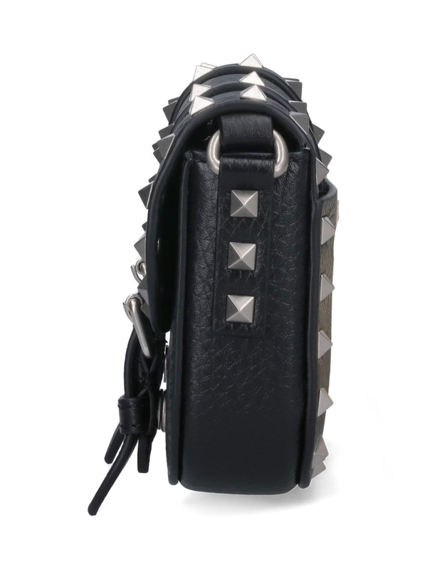 Rockstud Leather Phone Holder Bag