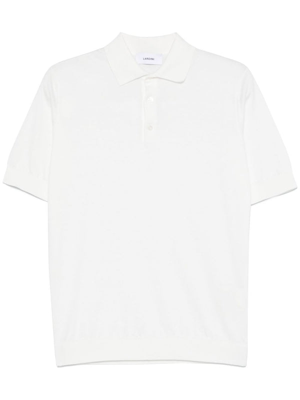 Lardini White Polo Shirt