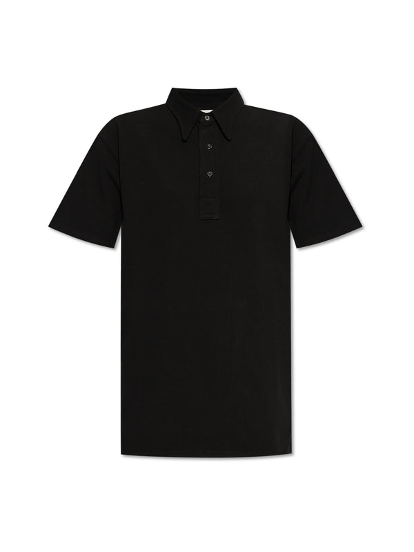 Back Stitch Cotton Polo Shirt