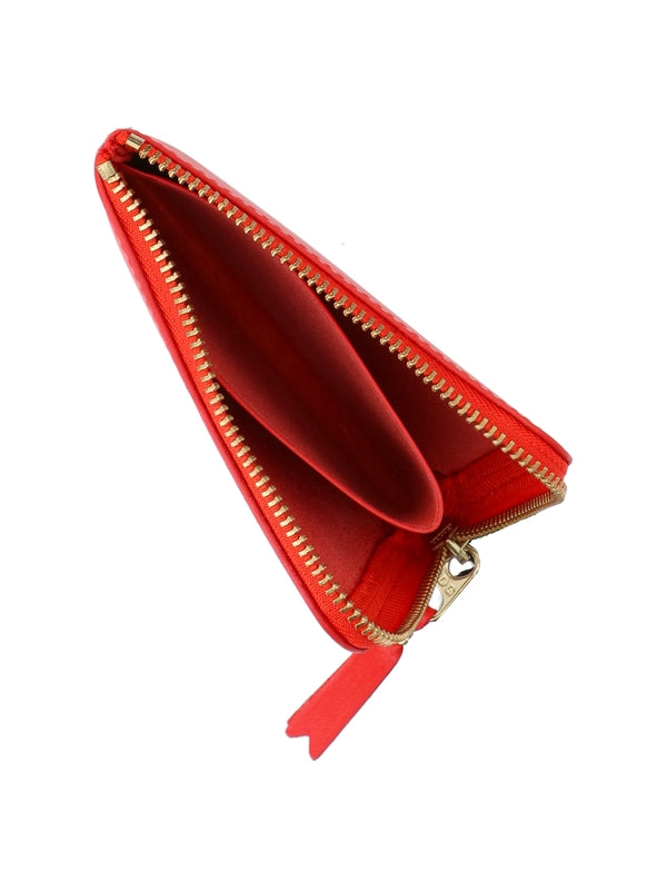 Zipper Leather Pouch Wallet