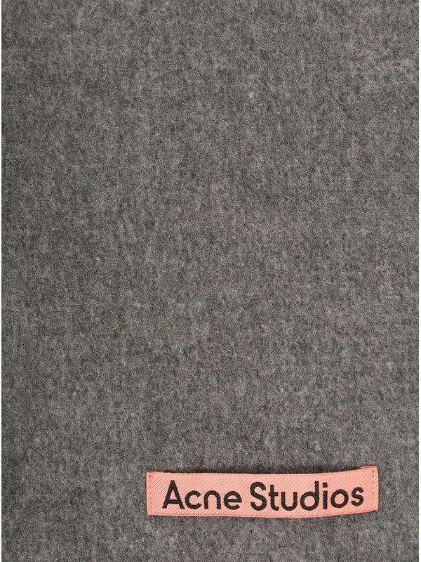 Acne Studios Grey Wool Mufflers
