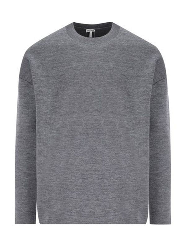 Logo Elbow Patch Wool Knit