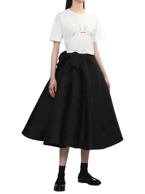 Logo Lace Patchwork T-shirt