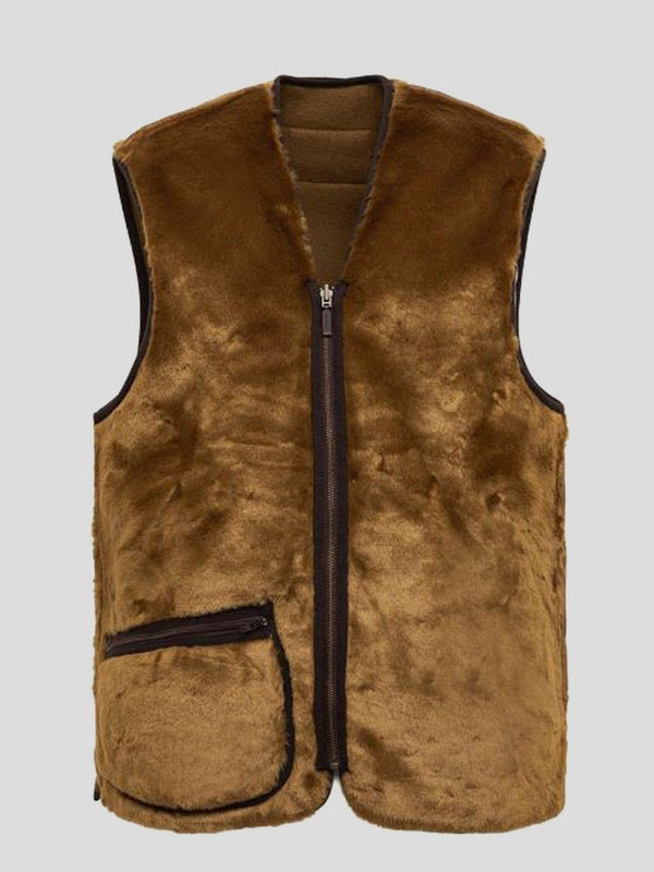 Warm Pile Zip-up Vest