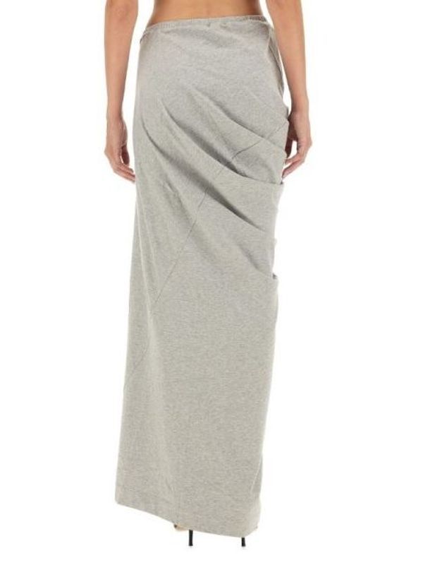 Draping Cotton Long Skirt