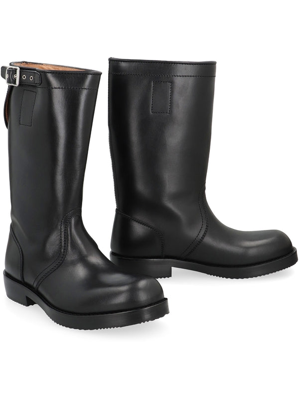 Dries Van Noten Black Middle Boots