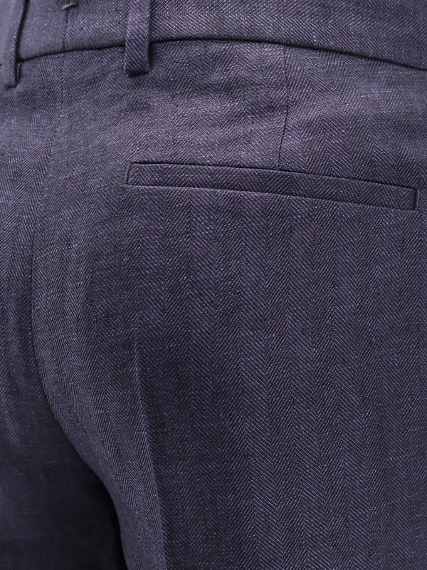 Pleats Linen Bermuda Shorts