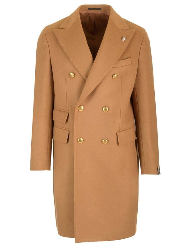 Wool Cashmere Double Breasted Coat