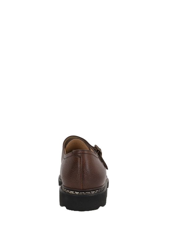 William Leather Monk Strap Shoes