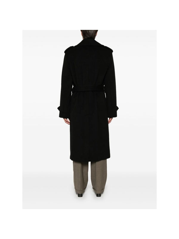 Double Wool Cashmere Trench Coat