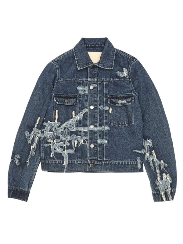 DEFY Frayed Denim Jacket