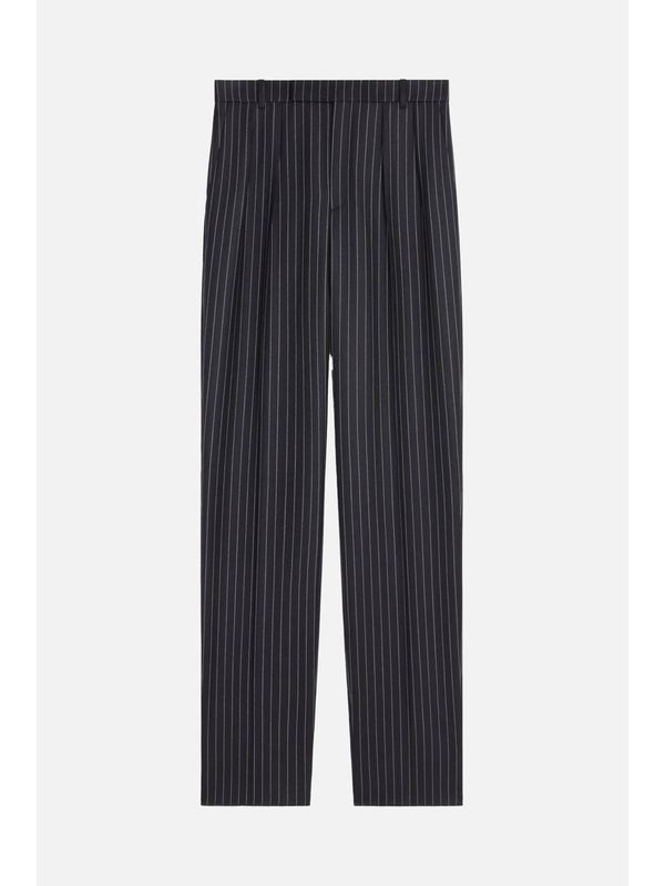 Pinstripe Wool Pants