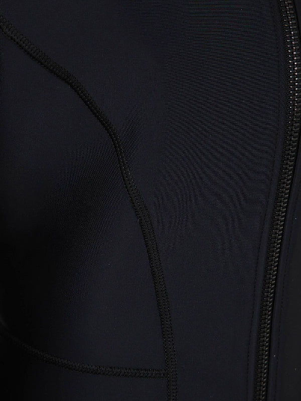 Corset Detail Zip-Up Jacket