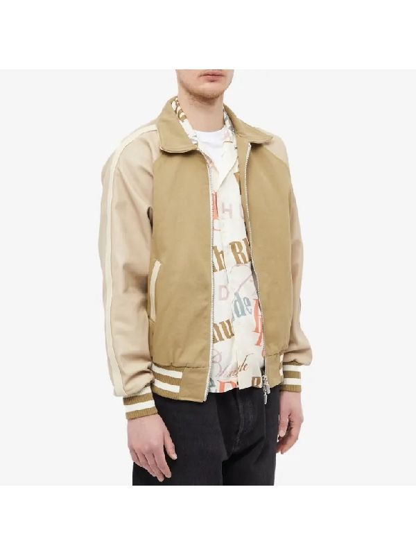 Back Logo Patch Collar Bomber Jacket