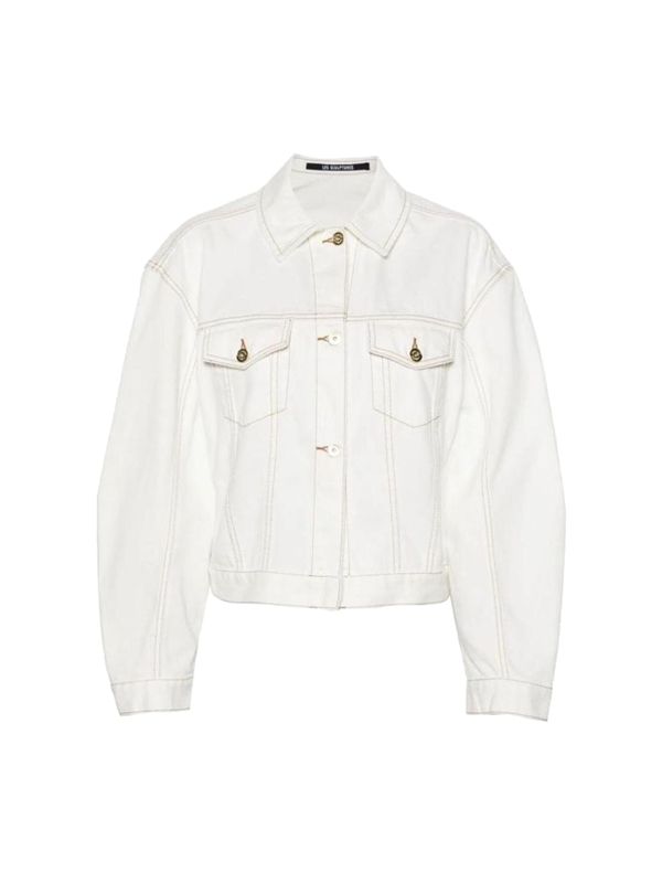 White Cotton Denim Jacket