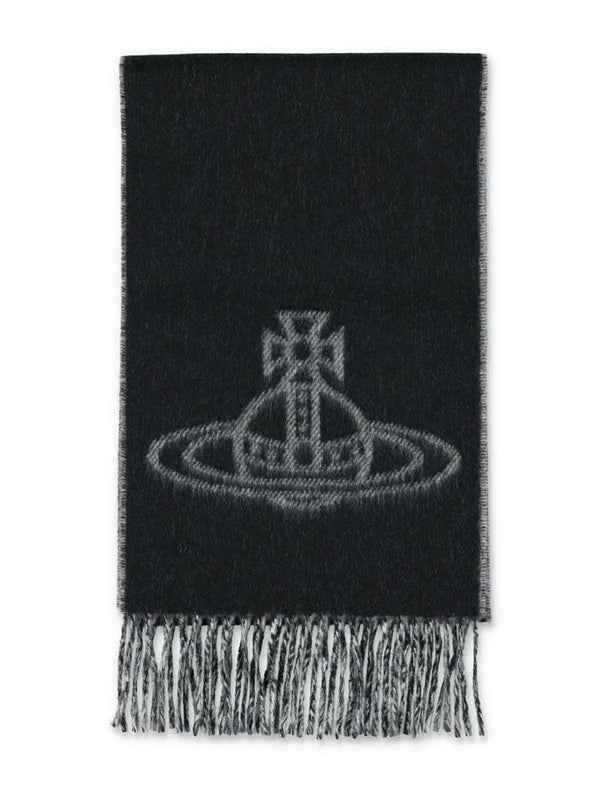 Vivienne Westwood Black Wool Mufflers