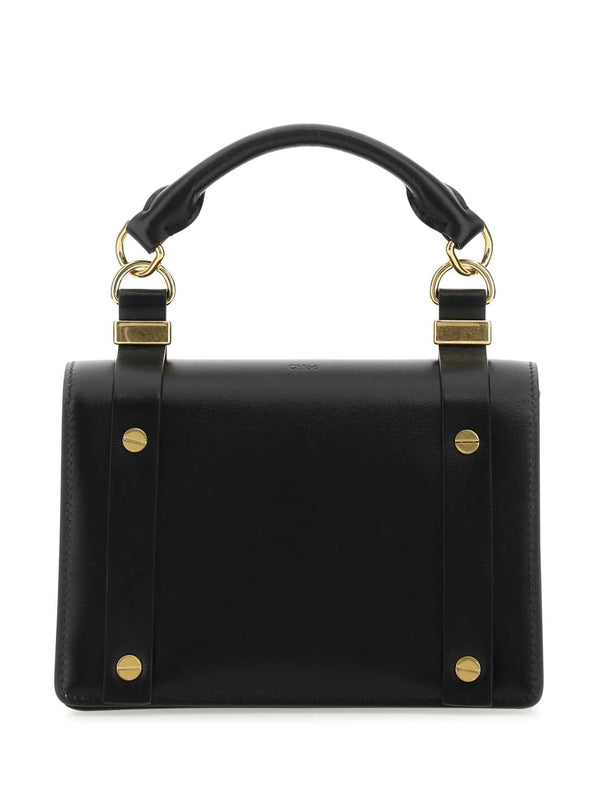 Aura Leather Small Tote Bag