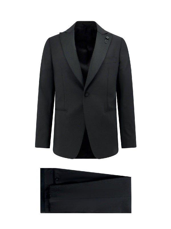 Boutonniere Wool Blend Single Setup Suit