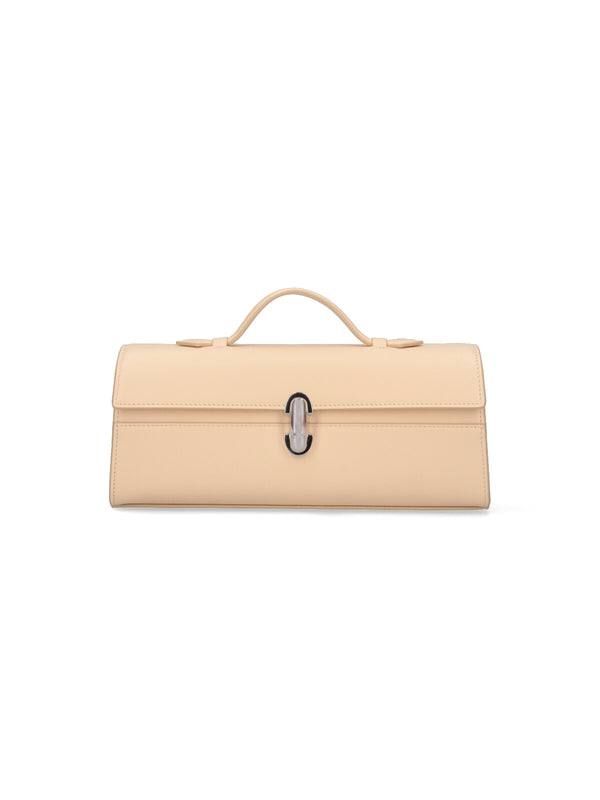 Savette Beige Tote Bags
