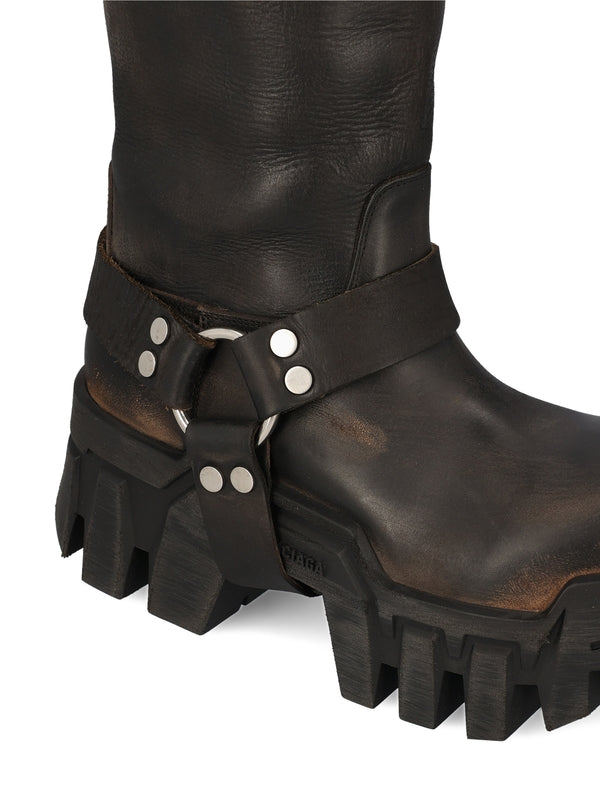 Bulldozer Harness High Boots