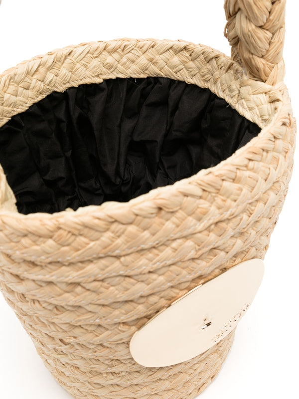 Gg Raffia Bucket Bag