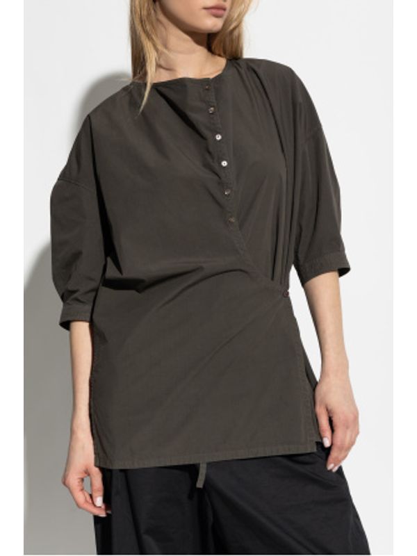 Twist Detail Cotton Shirt