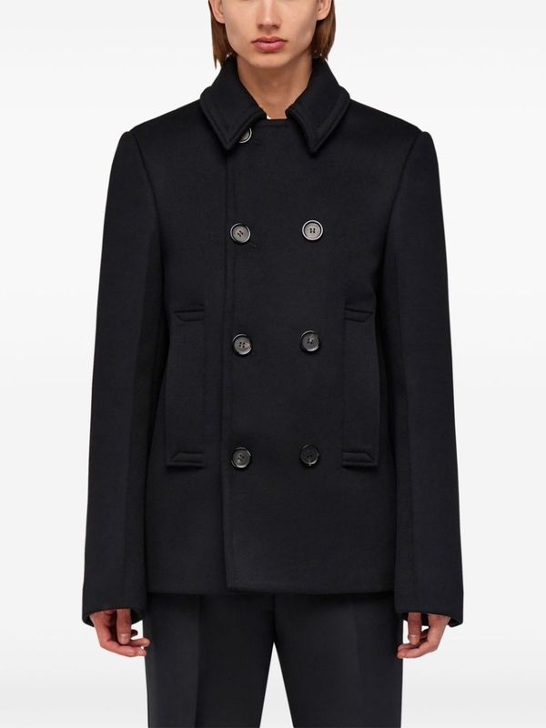 Double Breasted Wool Cashmere
  Coat