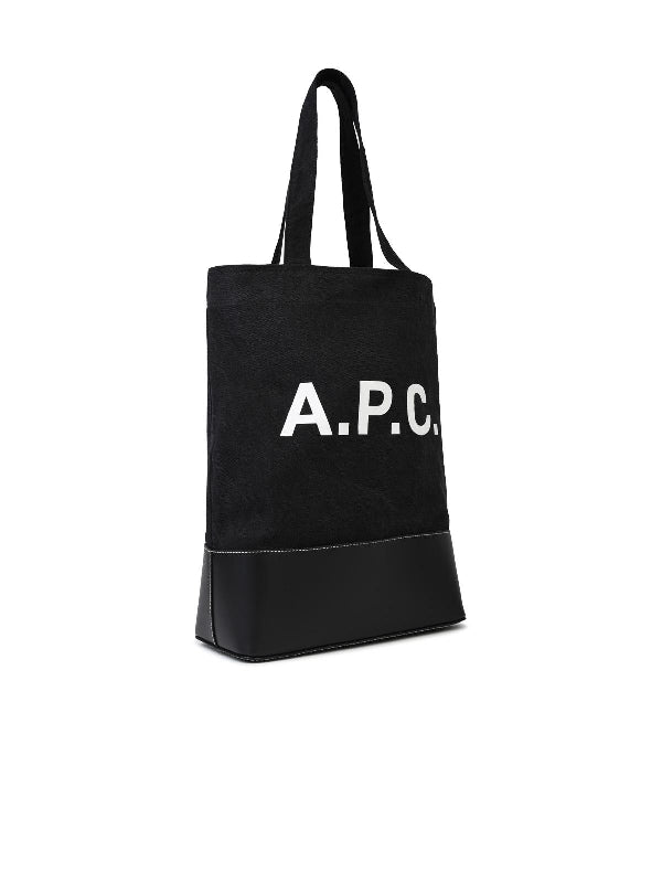 Axelle Logo Denim Tote Bag