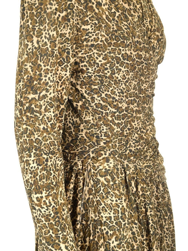 Zeidi Leopard Midi Dress