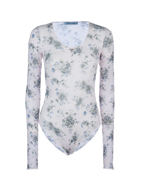 Flower Pattern Bodysuit