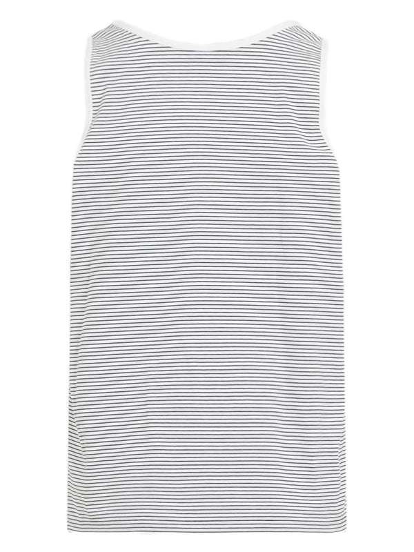 Chest Logo Patch Cotton Sleeveless