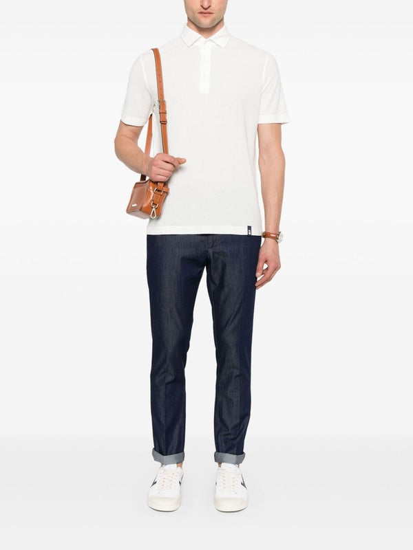 Basic Cotton Short-Sleeve Polo Shirt