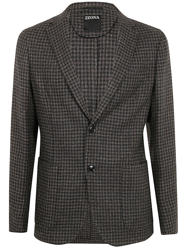 Wool Blend Single Blazer