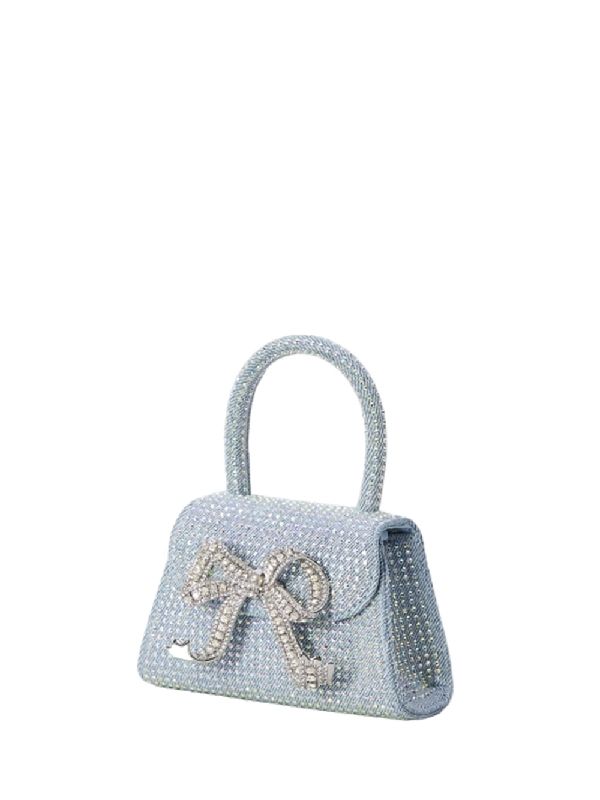 Bow Detail Rhinestone Tote Bag