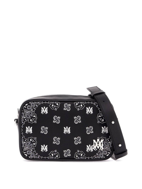 Bandana Embroidered Leather Crossbody Bag