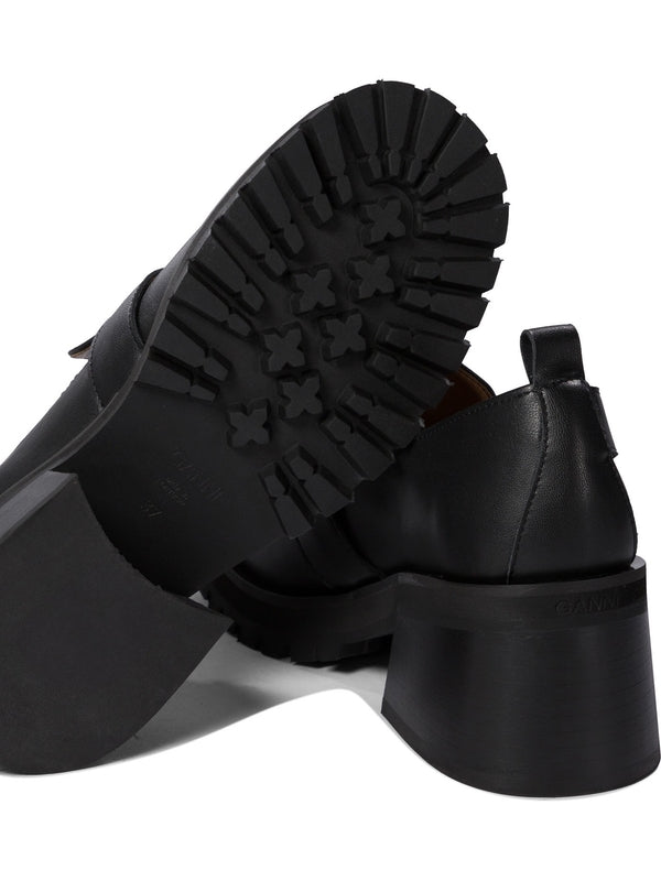 Buckle Strap Loafer Pumps Heel