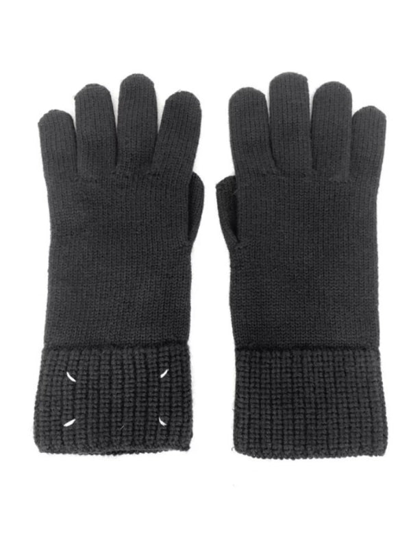 Maison Margiela Black Wool Gloves
