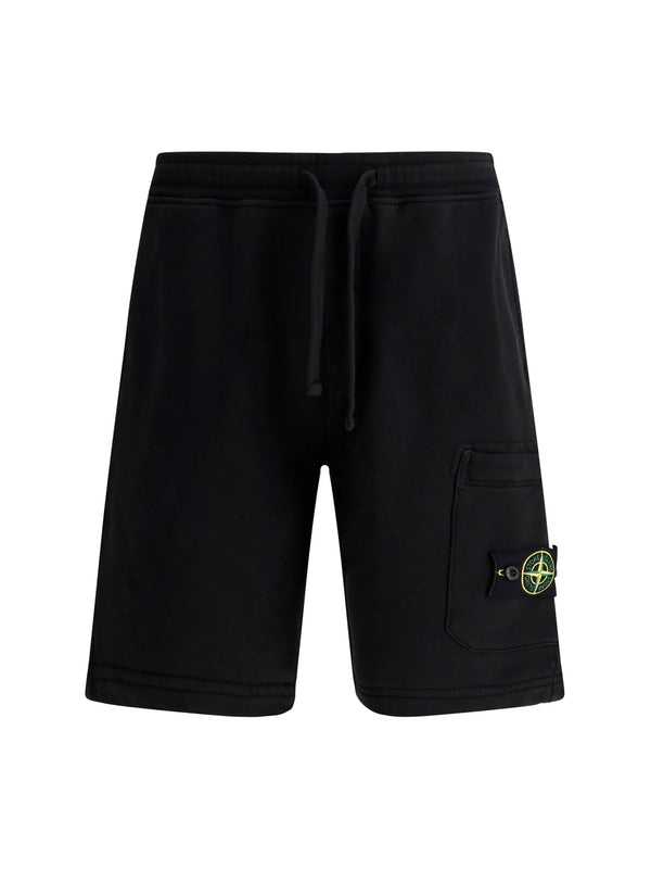 Wappen Patch Cotton Bermuda Shorts