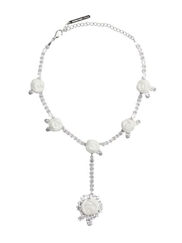 YVMIN Ceramic Rose Necklace