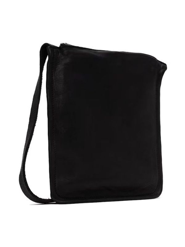 W4 Black
  Leather Crossbody Bag