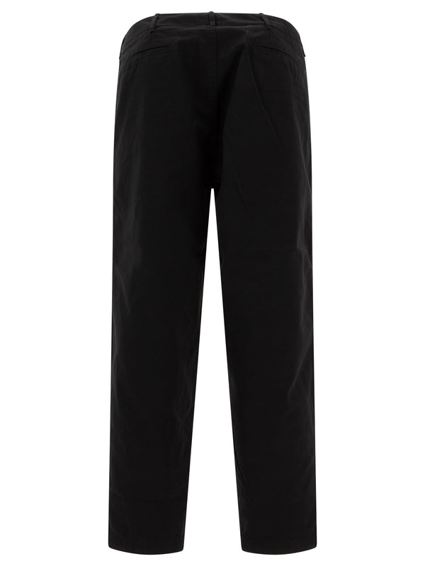 Straight Cotton Blend Pants