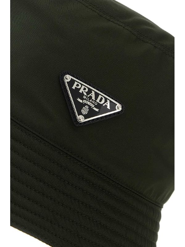 Triangle Logo Nylon Bucket Hat