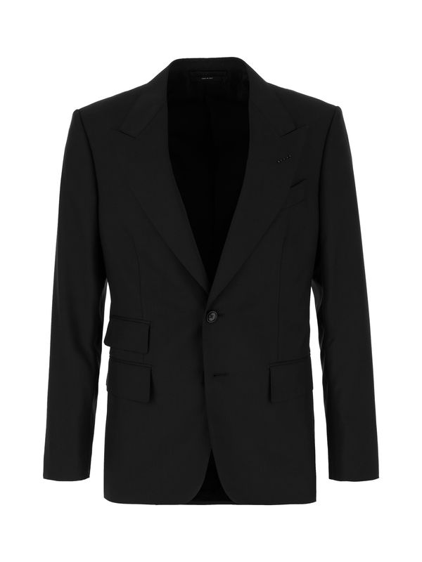 Single Breasted Tailored Wool Suit