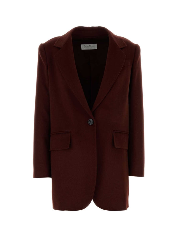 Max Mara Burgundy Tailored Jackets