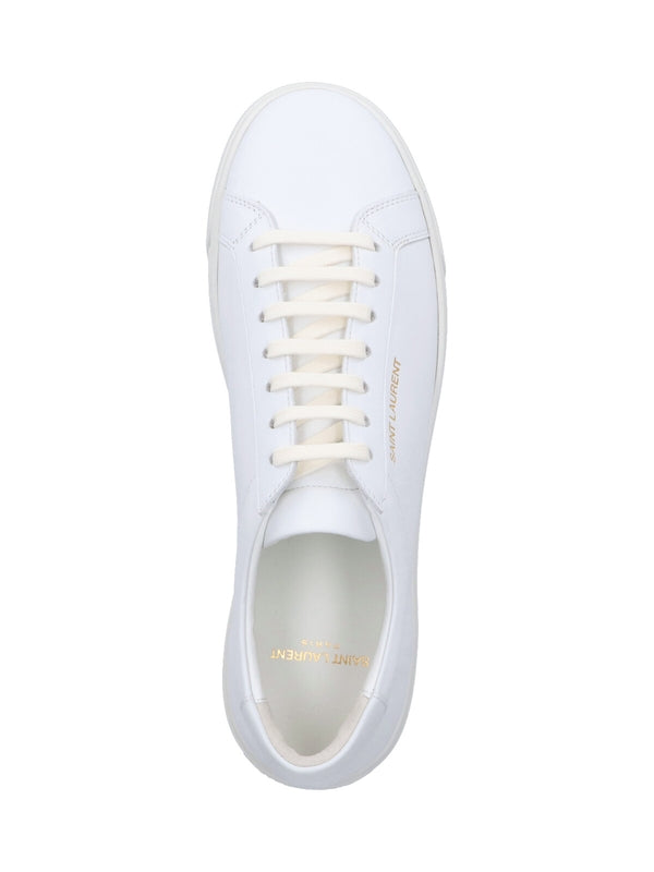 Saint Laurent White Low Top Sneakers