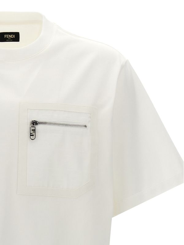 Zipper Pocket Short Sleeve T-shirt